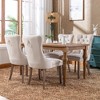 Lyngins Set of 2 Classic Velvet Dining Chairs, High-end Tufted High-Back Kitchen Chair with Solid Wood Frame, Upholstered Armless Chairs - 4 of 4