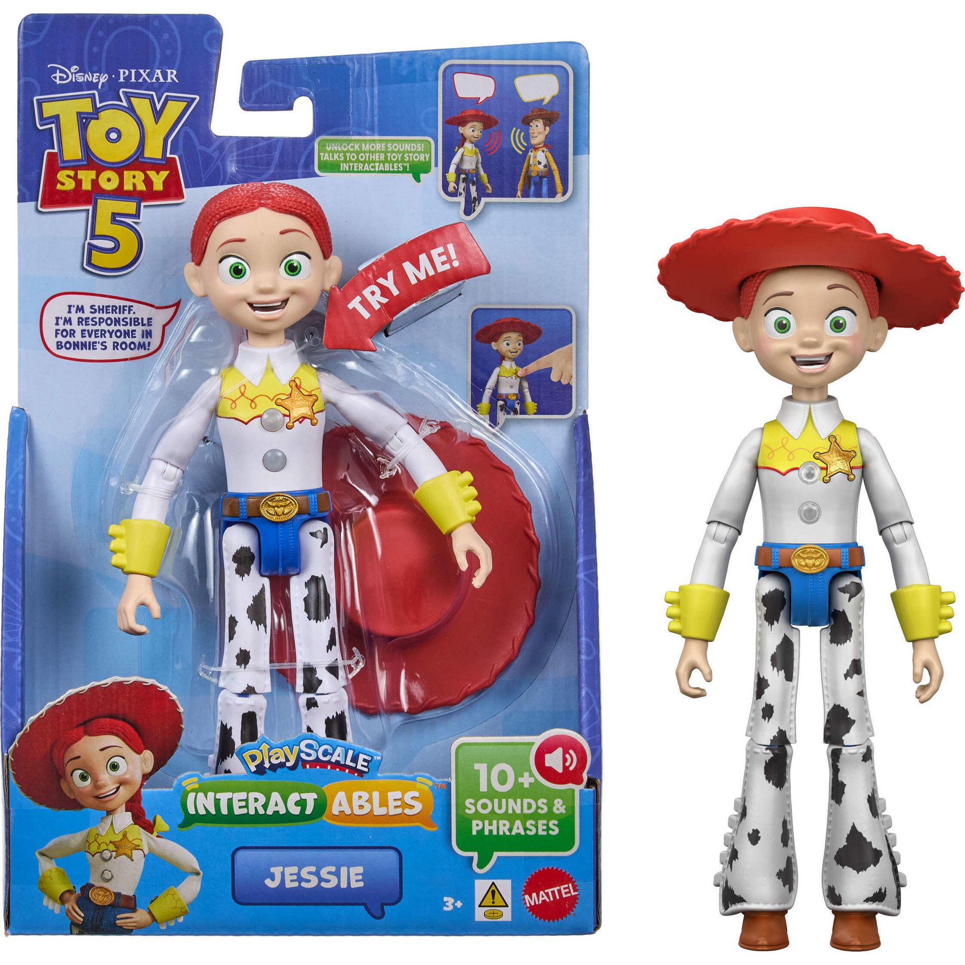 Disney and Pixar Toy Story 5 Interactables Jessie Figure 8.8" Movie Phrases & Cross Talk