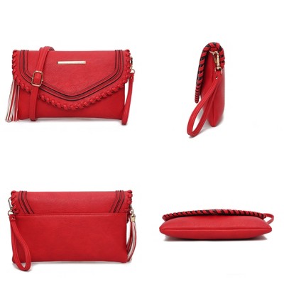 MKF Collection Envelope Crossbody Bag Braided Tassel, Remi | MKF Collection by Mia K - Seafoam — фото 6