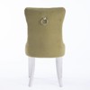 Sapphtopaz Modern Dining Chairs with Tufted Back Velvet Upholstered Dining Chair with Stainless Steel Legs Set of 2 for Dining Room - 3 of 4