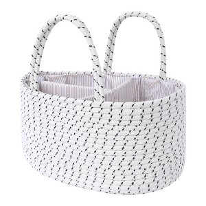 Unique Bargains Woven Handcrafted Odorless Cotton Rope Storage Basket - 1 of 4