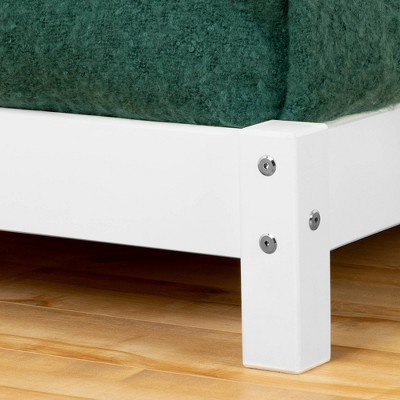 Enchanted Pure White House Frame Twin Bed with Wooden Slats
