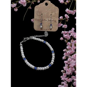 Michelle Marie Boutique's Pearl & Birthstone Color Crystal Jewelry Sets - 1 of 4