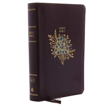 KJV, Deluxe Reference Bible, Personal Size Giant Print, Imitation Leather, Burgundy, Indexed, Red Letter Edition - Large Print by  Thomas Nelson