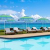 Yescom 7Ft Striped Outdoor Umbrella UV Protection Sunshade Tilt Sand Anchor Green+Blue - 2 of 4