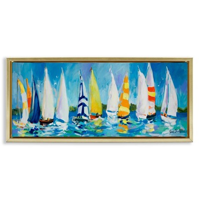 Stupell Industries Regatta Sailboat Fleet, 25" x 11"