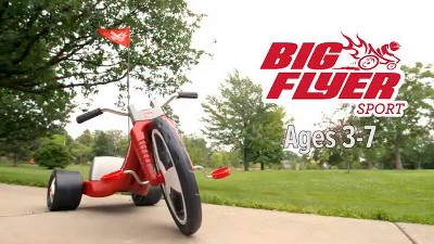Radio Flyer Big Flyer Sport with Large Front Wheel and Adjustable