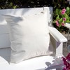 TopComfy Support Pillow Weather Resistant Mold Mildew Fade Resistant for Patio Outdoor Use, Beige, 17"*17"*10" - 3 of 4