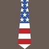 Design By Humans July 4th Patriotic American Flag Tie By FreshDressedTees Racerback Tank Top - 2 of 2