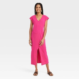 Women's Short Sleeve Midi T-Shirt Dress - Universal Thread™ - 1 of 3