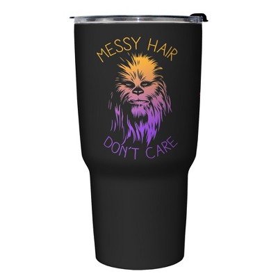 Star Wars Chewbacca Messy Har Don't Care Stainless Steel Tumbler w/Lid