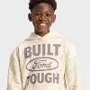Boys' Ford Built Tough Camo Hooded Sweatshirt - Off-White - 2 of 4