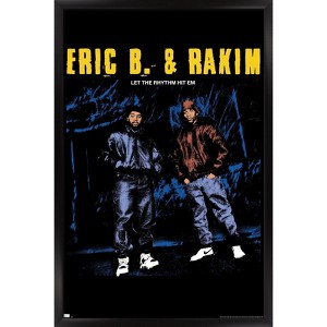 Trends International Eric B. & Rakim - Colorized Let The Rhythm Hit Em Framed Wall Poster Prints - 1 of 4