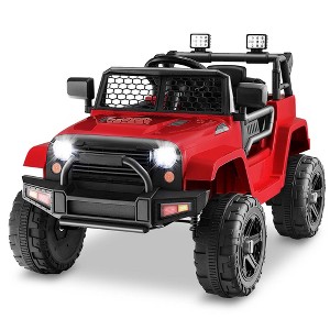 Costway 12V Kids Ride On Truck Car Electric Vehicle Remote w/ Music & Light - 1 of 4