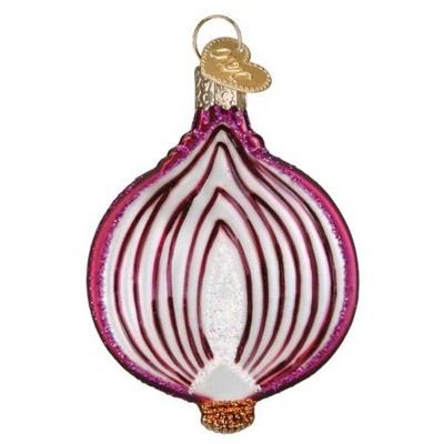 Old World Christmas 3.0 Inch Red Onion Vegetable Protect Against Evil Tree Ornaments