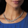 Ross-Simons Sterling Silver Flat Byzantine Double-Link Necklace - 3 of 4