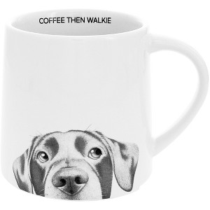 Pavilion Gift Company - Coffee Then Walkie - 17 oz Mug - Drinkware - 1 of 1