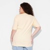 Women's Sabrina Short Sleeve Graphic T-Shirt - Light Yellow - 2 of 3