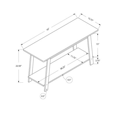 Transitional 42" Gray Laminate TV Stand with Open Shelving
