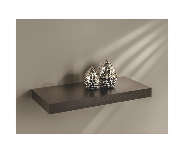 18" x 10" x 2" Big Boy Board Wall Shelf Espresso - Dolle Shelving