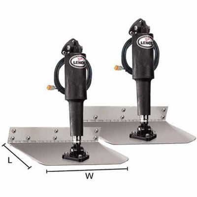 Lenco 12" x 12" Standard Mount Trim Tab Kit - Model 15007101 - Boat Equipment