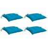 vidaXL Light Blue Pallet Cushions - Set of 4, Water-Resistant Oxford Fabric, Indoor/Outdoor Seating Pads 19.7"x19.7"x2.8" - 3 of 4