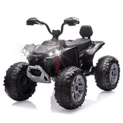 24V Kids Ride on Car for Kids with 550w Motors, 2-Seater ATV, Electric Off-Road Power Vehicle for Boys/Girls, with LED Lights and Music