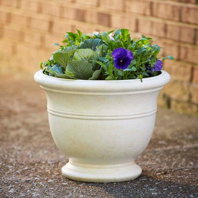 Ivory Resin Composite Outdoor Planter Urn