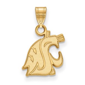 Black Bow Jewelry 14k Yellow Gold Washington State Cougars NCAA Small Pendant - 1 of 3