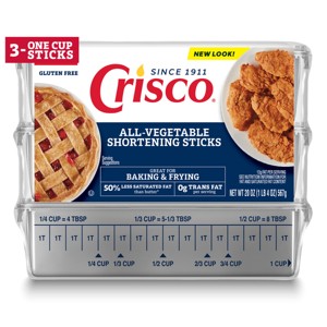 Crisco All-Vegetable Shortening Baking Sticks - 3ct/20oz - 1 of 4