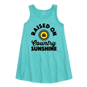 - Country Casuals - Raised On Country Sunshine Graphic Sleeveless Aline Dress - 1 of 4