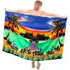 LA LEELA Women's Floral Pareo Sarong - One Size Purple Beach Cover Up & Bikini Wrap