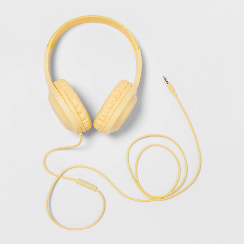 Wired On-Ear Headphones - heyday&#8482; Mist Yellow, 1 of 5