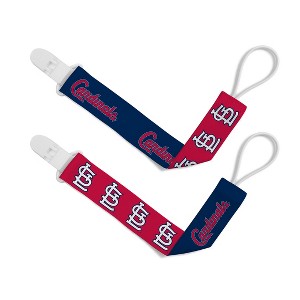BabyFanatic Officially Licensed Unisex Pacifier Clip 2-Pack - MLB St. Louis Cardinals - Officially Licensed Baby Apparel - 1 of 4