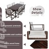 CAVINAS Patio Table and Chairs Set Porch Furniture Removable Cushions Outdoor Dining Set with Chairs for Patio - 3 of 4