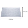 Home Mart Goods 40"x20" Large - Clear Transparent Bubbles Vinyl Non-Slip Bathtub Shower Mat With Suction Cups - 3 of 3