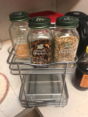 Lynk Professional Slide Out Double Spice Rack Upper Cabinet Organizer - 4  Wide : Target