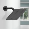Shower Faucet With Storage Rack 8-inch Rain Shower Head Shower decoration kit with single spray shower head Shower Faucet Set Complete Matte Black - 2 of 4