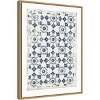 18" x 24" Navy Geo III by Aimee Wilson Framed Canvas Wall Art - Amanti Art: Vintage-Inspired, Hand-Stretched, Sawtooth Back Mount - 2 of 4