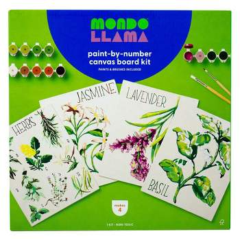 Paint by Number Canvas: Watercolor Paint by Number Succulent –  Faber-Castell USA