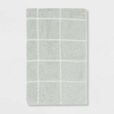 Everyday Grid Hand Towel Mint - Room Essentials™