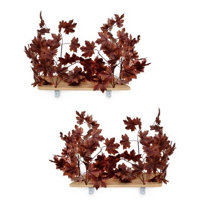 On2Pets Autumn Rectangle Cat Canopy Shelves - Purple - 2ct