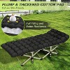 Sportneer Camping Cot, Folding Camping Cot Bed for Adults Sleeping 1200D Double Layer Oxford Portable Folding Outdoor - 4 of 4