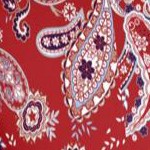 classic red paisley