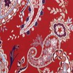 classic red paisley
