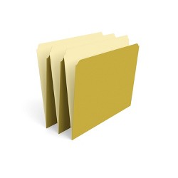Staples Top-Tab File Folders Straight-Cut Tab Letter Size Yellow 100/BX 509661 