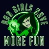 Girl's Kim Possible Neon Green Shego T-Shirt - 2 of 4