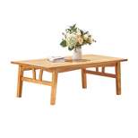 Kapalua Honey Nautical Eucalyptus Wooden Outdoor Table - Vifah