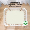 KeaBabies Mini Crib Sheets for Baby Girls, Boys, 2-Pack Soothe Pack and Play Sheets Fitted, Organic Pack N Play Mattress Sheet - 2 of 4