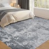 Coolmee Washable Area Rug Modern Abstract Rug Soft Non-Slip Non-Shedding Faux Wool Stain Resistant Floor Carpets for Living Room Bedroom - 3 of 4